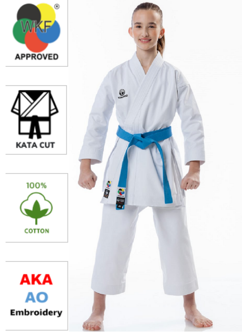 KARATE KIMONO - TOKAIDO KATA MASTER JUNIOR , WKF, 10 oz.