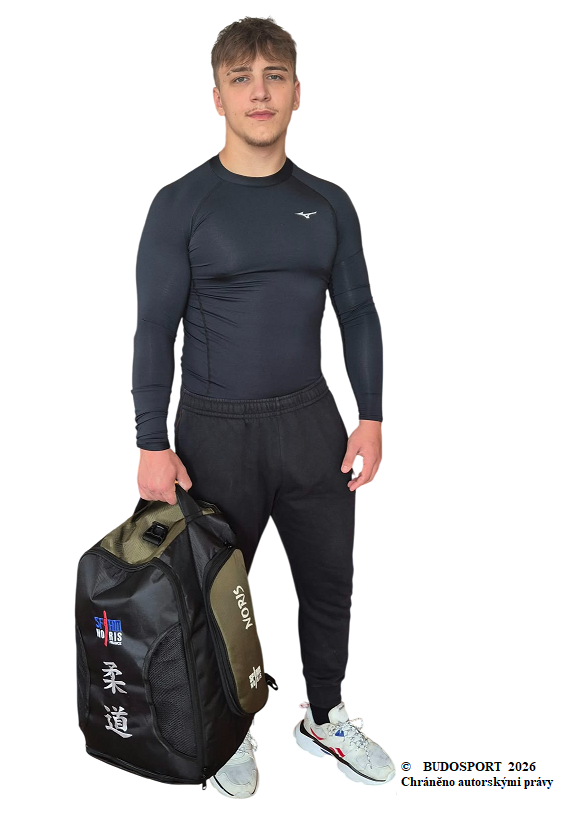 MULTIFUNKČNÍ SPORTOVNÍ BATOH/TAŠKA – NORIS JUDO BACKPACK - BARVA ČERNÁ/KHAKI - Obrázek 8