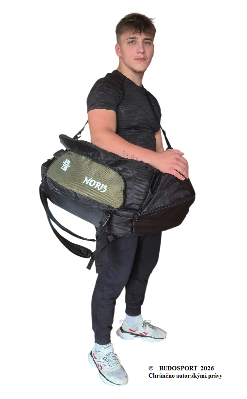 MULTIFUNKČNÍ SPORTOVNÍ BATOH/TAŠKA – NORIS JUDO BACKPACK - BARVA ČERNÁ/KHAKI - Obrázek 6