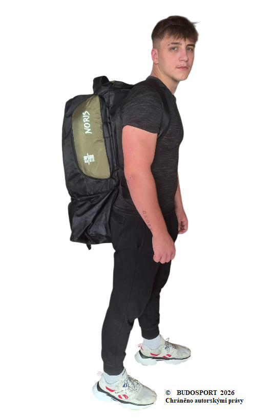 MULTIFUNKČNÍ SPORTOVNÍ BATOH/TAŠKA – NORIS JUDO BACKPACK - BARVA ČERNÁ/KHAKI - Obrázek 5