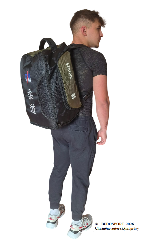 MULTIFUNKČNÍ SPORTOVNÍ BATOH/TAŠKA – NORIS JUDO BACKPACK - BARVA ČERNÁ/KHAKI - Obrázek 3