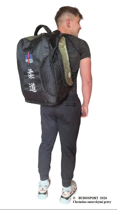 MULTIFUNKČNÍ SPORTOVNÍ BATOH/TAŠKA – NORIS JUDO BACKPACK - BARVA ČERNÁ/KHAKI - Obrázek 2