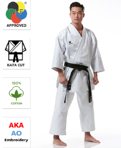 KARATE KIMONO TOKAIDO KATA MASTER, 12 OZ. (APPROVED) - BÍLÉ