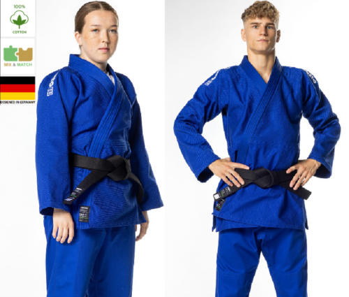 JUDO KIMONO DAX MOSKITO - REGULAR & SLIM vel. od 130 do 200cm / MODRÉ - 650 gr