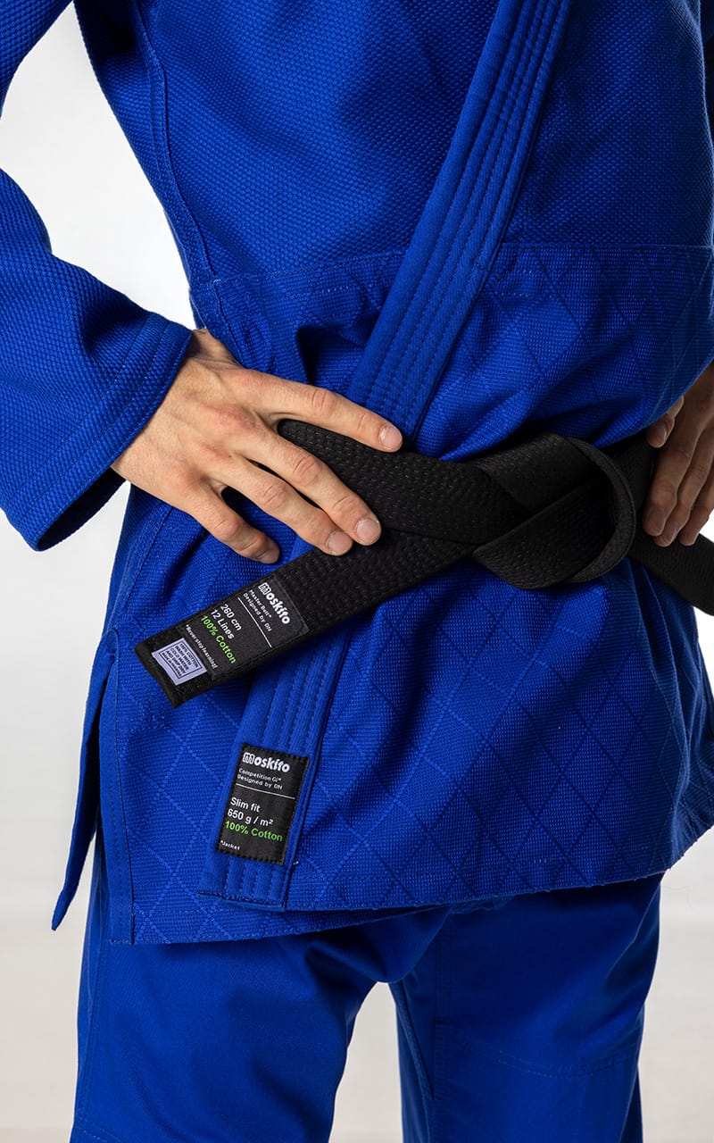 JUDO KIMONO DAX MOSKITO - REGULAR & SLIM vel. od 130 do 200cm / MODRÉ - 650 gr - Obrázek 10